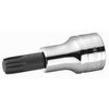 Screwdriver socket with long reach and 6 splines type no. D.34BL